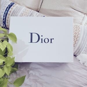 Original DIOR Classic White Marbled Large Shopping Bag